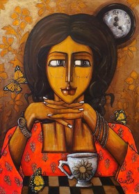 Shazia Salman, 30 x 42 Inch, Acrylics on Canvas, Figurative Painting, AC-SAZ-074